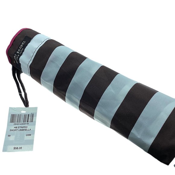 SALE Henri Bendel Striped Packable Umbrella NEW! - Picture 5 of 7